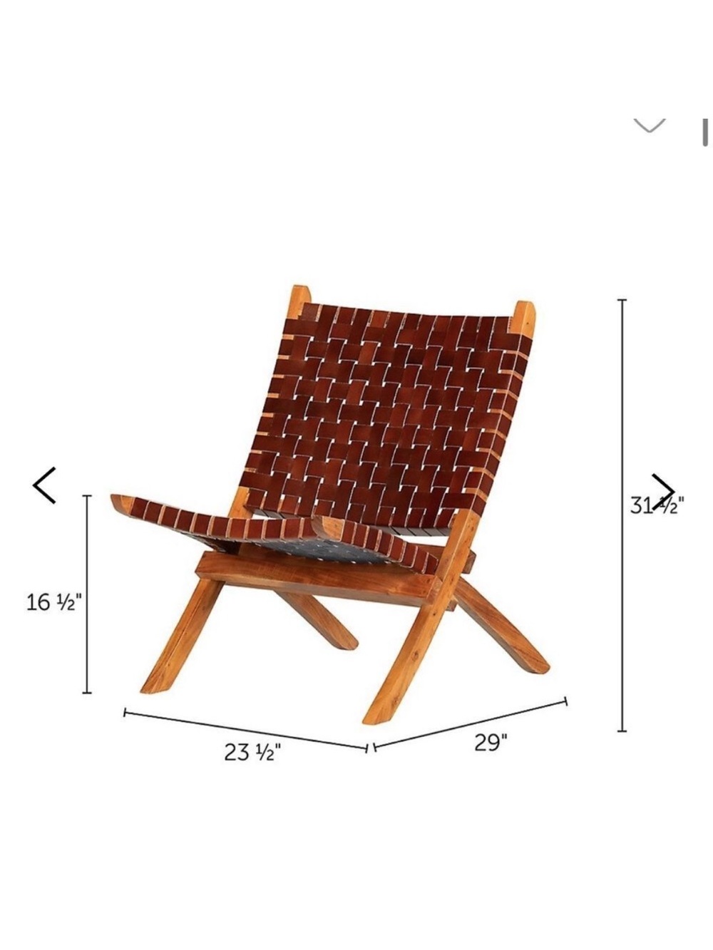 Modern Brown Woven Lounge Chair